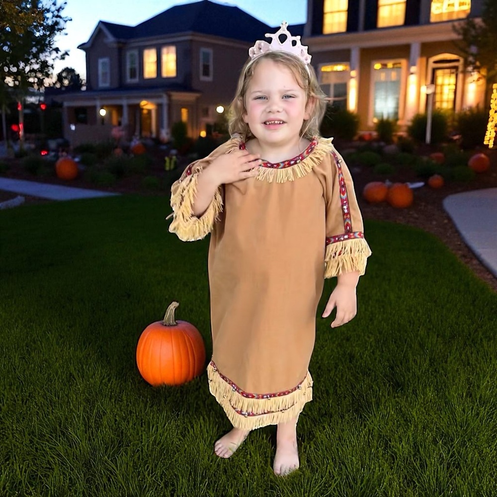 Handmade Native American dress costume size 6-8